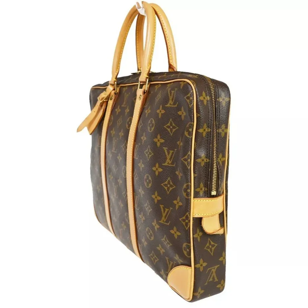 authenticity guaranteed LOUIS VUITTON Porte Documents Voyage Briefcase